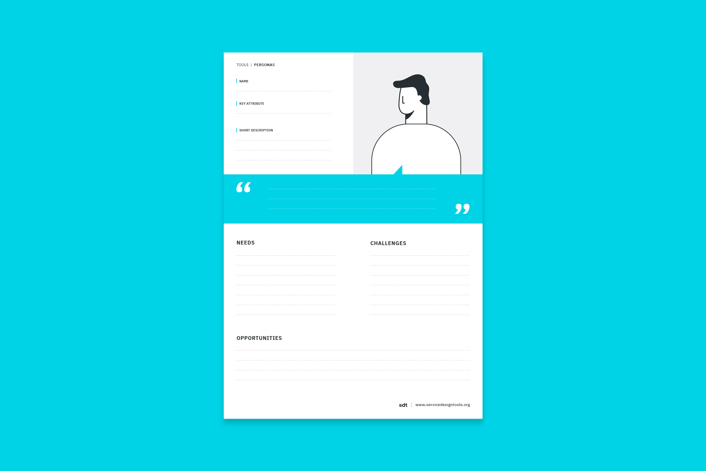 Preview image of the template for Personas